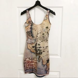 Blackmilk Hobbit Map Dress
